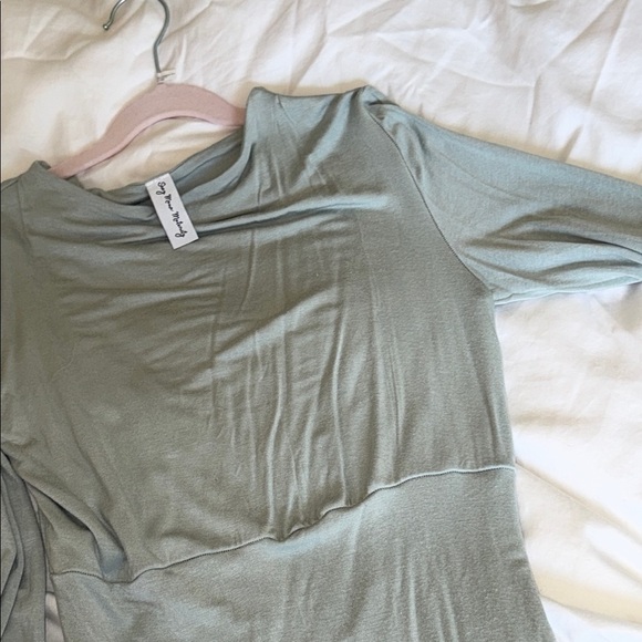 Seraphine Soft Green Maternity mermaid dress baby shower photo shoot S/M fit - Picture 5 of 8